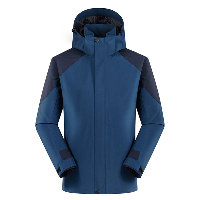 Senderismo al aire libre chaqueta a juego de color de una sola capa otoño hombres y mujeres ropa de trabajo soft shell a prueba de viento impermeable chaqueta de alpinismo