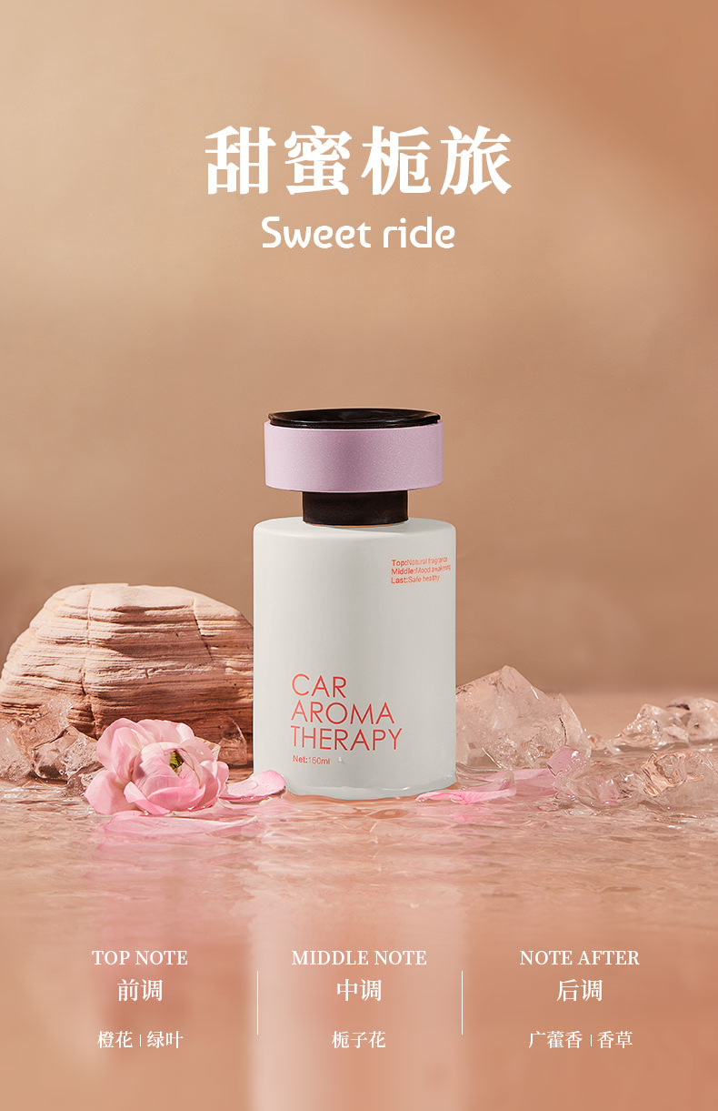 Car Advanced Aromatherapy 2025 New Style Fragrance Women's Lasting Fragrance Gardenia in Car Deodorant Perfume Ornaments