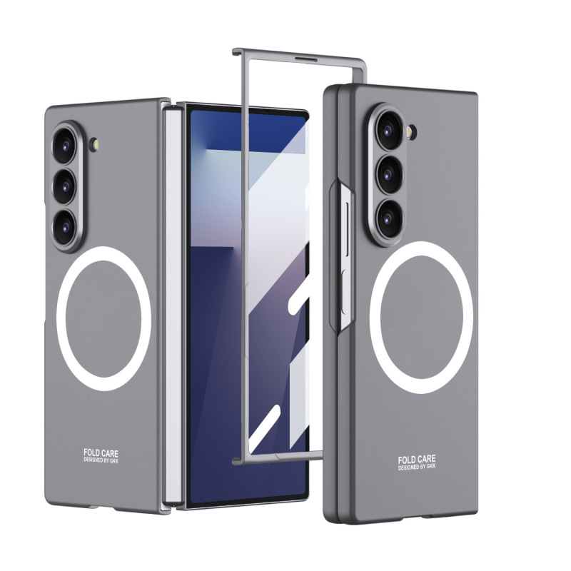 Samsung Z Fold7 携帯電話ケース、磁気ワイヤレス指紋防止充電ケース、車載折りたたみ 30% off スタックスクリーン保護カバーに適しています。|undefined