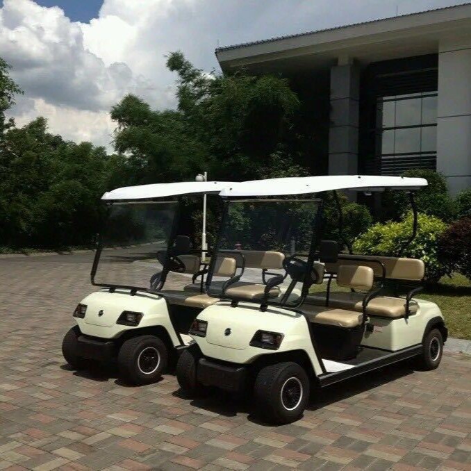 利凯LK-A4高尔夫观光车4人座两排位酒店商用电瓶车配件批发