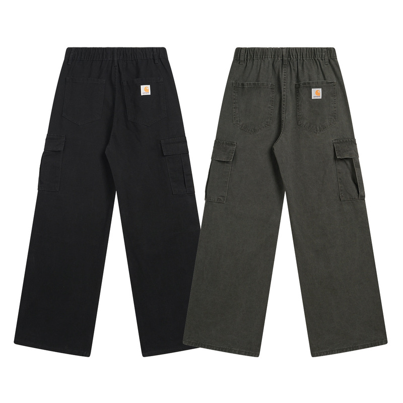Cross-Border Carhartt American Trendy Brand Men's and Women's Carhartt Multi-Pocket Washed Workwear Casual Loose Straight Pants