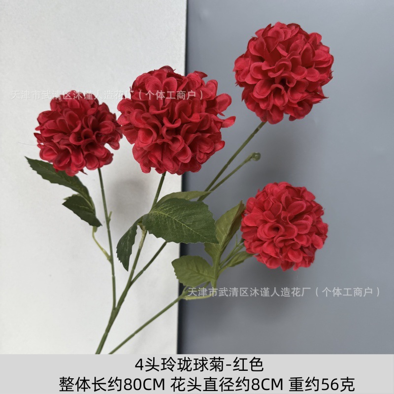 절묘한 공 국화 4개