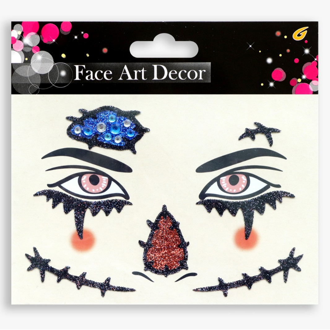 Pegatinas faciales de carnaval de Navidad, fiestas navideñas, pegatinas faciales de diamantes de imitación, diamantes de cebolla verde, maquillaje de escenario, mariposas faciales, brillo, diamantes de cebolla verde