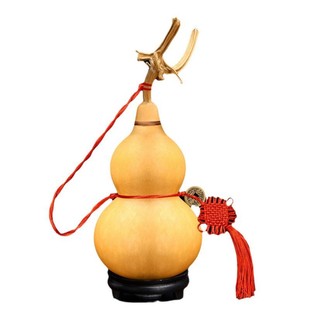 Gourd Pendant for Hanging on the Door, Entrance, Living Room, Large Natural Gourd Ornament for Display, Wooden Natural Gourd Car Hanging