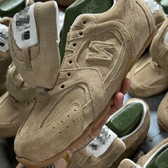 牛革バージョン~miuスポーツシューズNB共同ブランドスエード本革メンズ・レディースフォレスト・ガンプシューズカジュアル道徳トレーニングシューズローヒール