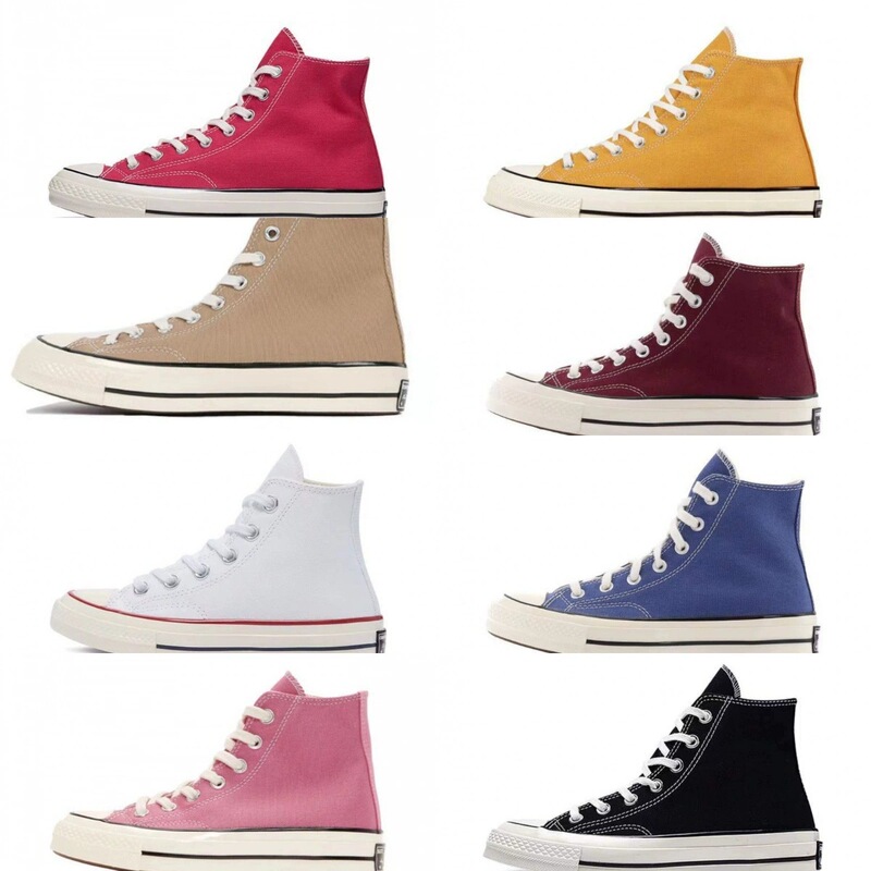 Meiqi Converse Putian Pure Original 1970S Canvas Shoes for Men and Women, High and Low Tops, Versatile Wear-Resistant Sneakers, Korean Style Couple Shoes