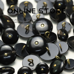 MOSN 牛角扣子護士針黑咖色紐扣襯衣針織衫外套毛衣西服裝飾紐扣