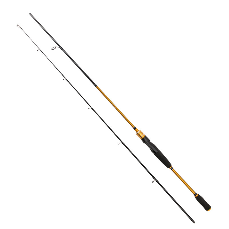 Luya Varilla de carbono ML M ajustable Luya Varilla mango de la pistola de mango recto Luya varilla 2,7 M plug-in caña de pescar Cruz boca de la caña de pescar