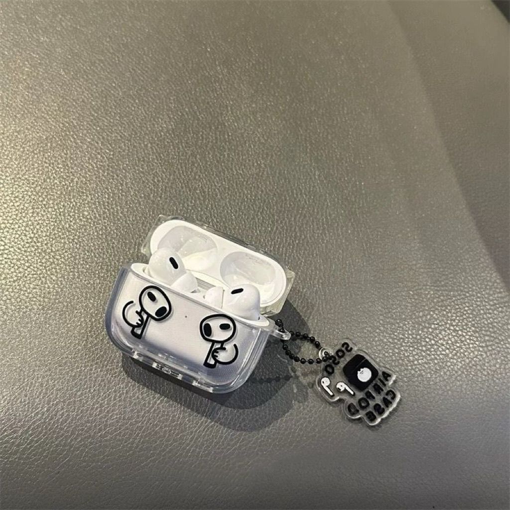 Música para gatos para Apple AirPodspro3 / 2 estuche de auriculares AirPods4 generación estuche de protección Bluetooth5