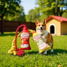 宠物发声响纸玩具猫狗撕咬玩具帆布仿真磨牙响纸耐咬小狗可批发