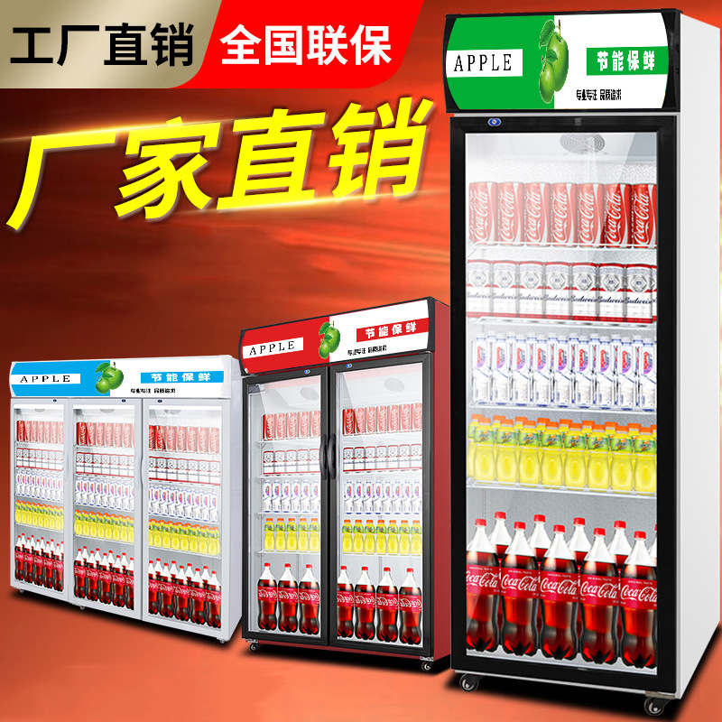 冷藏展示柜商用饮料啤酒柜单门双门三门超市小卖部水果保鲜展示柜