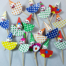 【泡沫小丑签】派对party蛋糕插签氛围布置插旗小旗子签蛋糕装饰