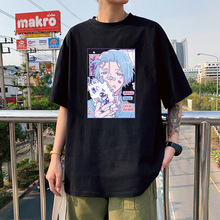 SK8无限滑板系列 跨境新款热门情侣大码学生圆领短袖T-shirt