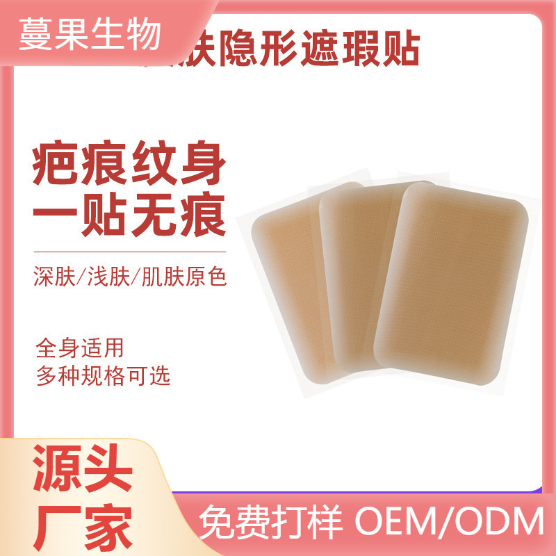 Skin Invisible Concealer Patch Tattoo Scar Patch Cover Waterproof Flesh-Colored Fake Skin Manufacturer Cosmetics Scar Cover