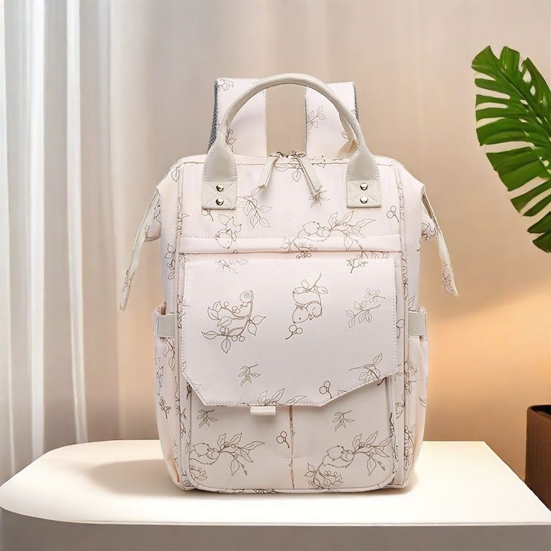 Multifunctional Mommy Bag, Waterproof Model with Insulated Bottle Compartment, Commuter Bag for Moms, Can Be Hung on a Stroller, Mother and Baby Storage Bag