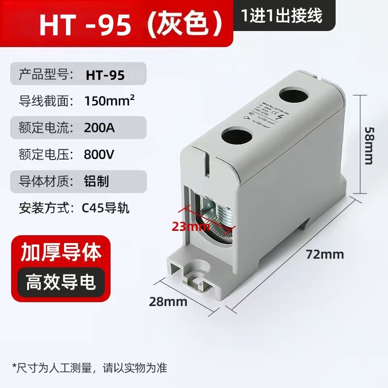 Caja de conexiones de riel HT terminal de conexión de riel de guía una entrada múltiple conector rápido línea cero fila de línea de división Haiyan image 9