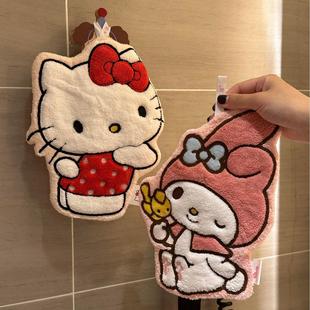Hellokitty Hand Towel Hanging Kitchen Bathroom Super Absorbent Double Layer Thickeneded Soft Can Be Carefully Selected the Same Style