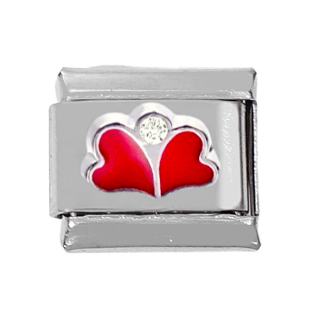 1 Piece 304 Stainless Steel Zircon Heart Shape Polished Bracelet Module display picture 12