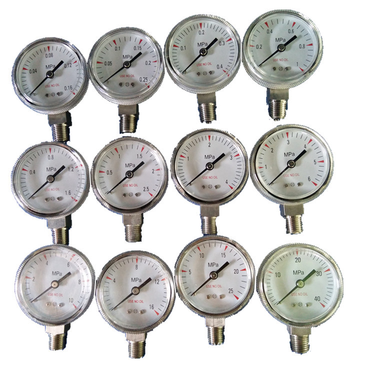 现货50MM全钢减压阀用1.6MPA,2.5MPA,25MP,16MPA,25MPA压力表