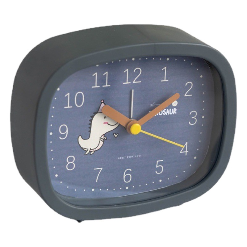 Directo de fábrica aguja de color cuadrado de plástico reloj de alarma estudiante claro escritorio mesita de noche moda creativa lindo reloj de alarma