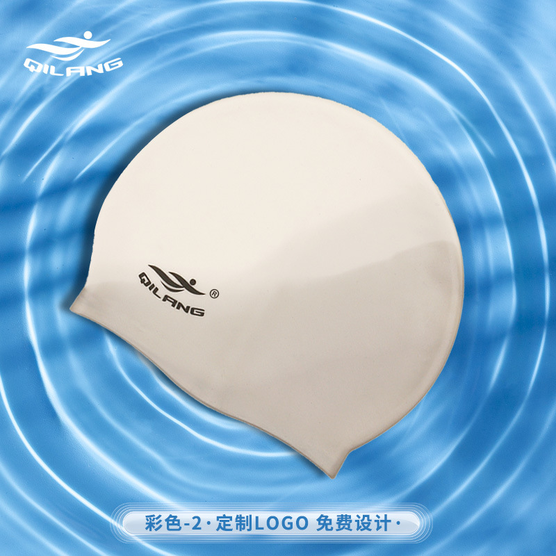 Sombreras de baño de silicona para adultos y niños personalizadas con logotipo de tamaño para hombres y mujeres impermeables para proteger los oídos sin estrangular la cabeza gorra de baño de alta elasticidad
