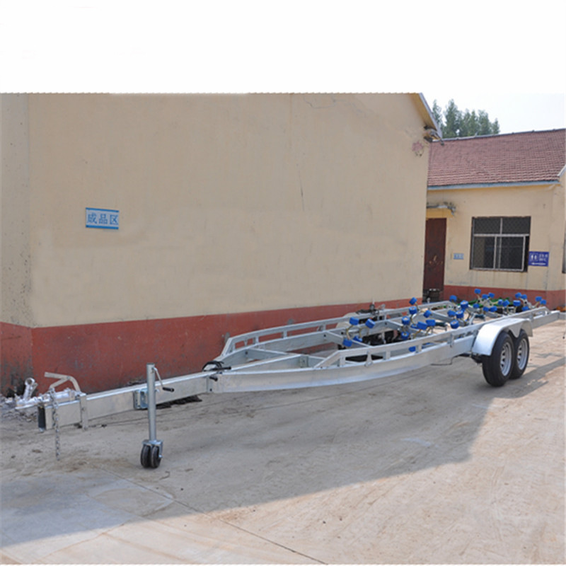 2.5吨船拖车 游艇拖车 镀锌船拖车 防锈处理拖车