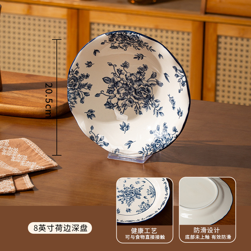 Landi belleza personalizada platos de cerámica platos de alta belleza platos de orejas pequeños platos frescos platos caseros image 11