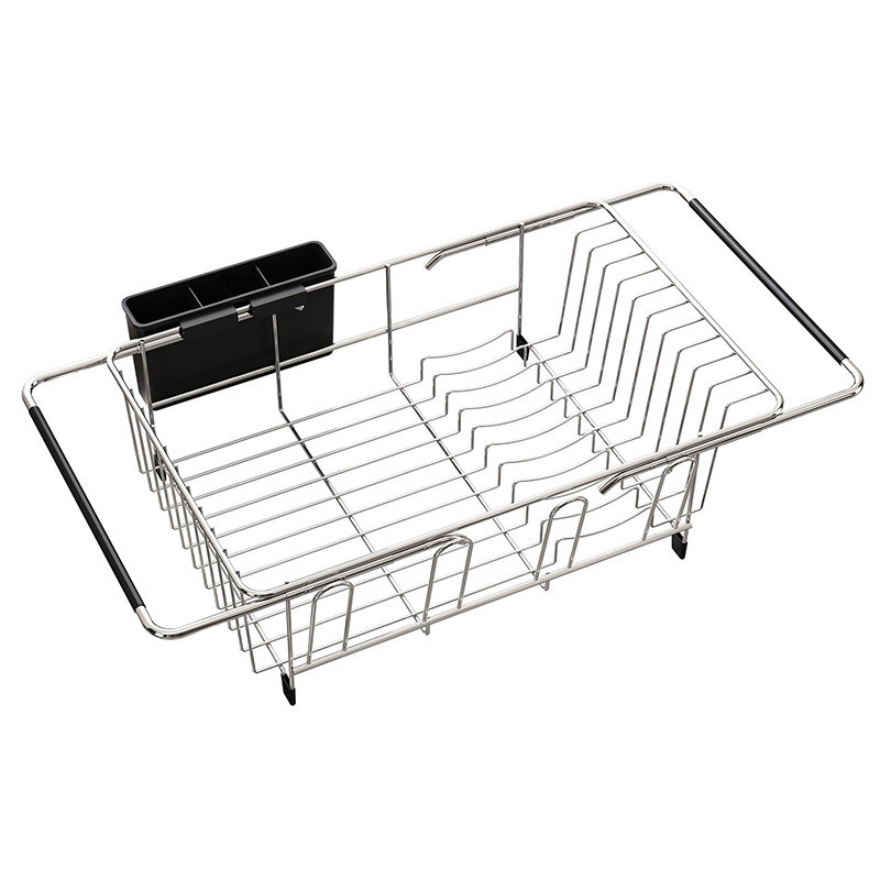 Amazon 伸縮シンク食器水切りラック水カップ箸フォーク収納キッチンカウンタートップ食器収納ラック|undefined