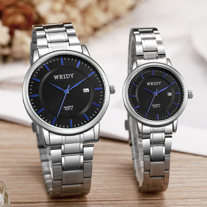 New Steel Band Men's Watch Women's Style Ins Style Student Party Life Waterproof Temperament High Beauty Value Advanced Cross-border