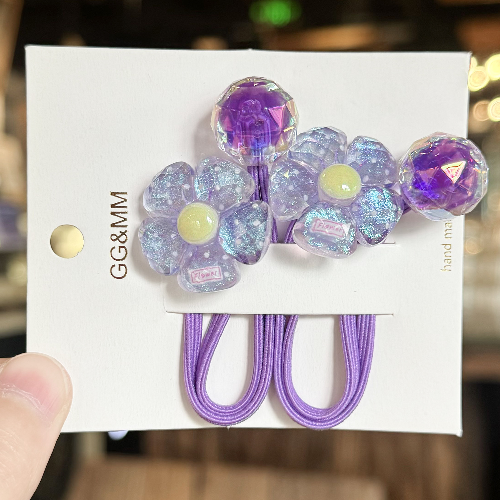 A168 flores de color cuerdas de cabello planas para el cabello de niños dibujos animados azúcar corazón anillo de cabello cuerda de cabeza cola de caballo adorable tocado de correa image 8
