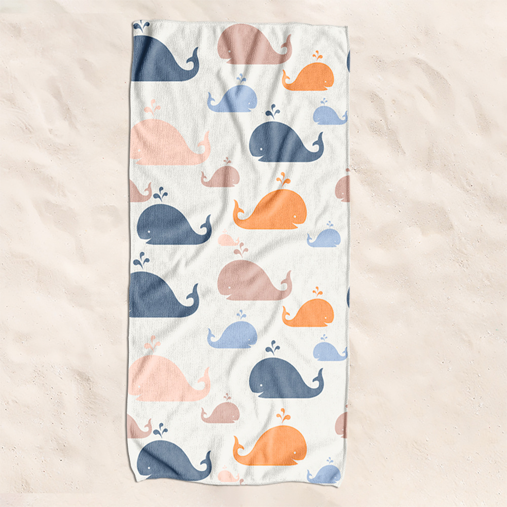 Toallas de playa transfronterizas para nadar toallas de baño de playa baño acondicionamiento físico para hombres y mujeres toallas de secado rápido convenientes