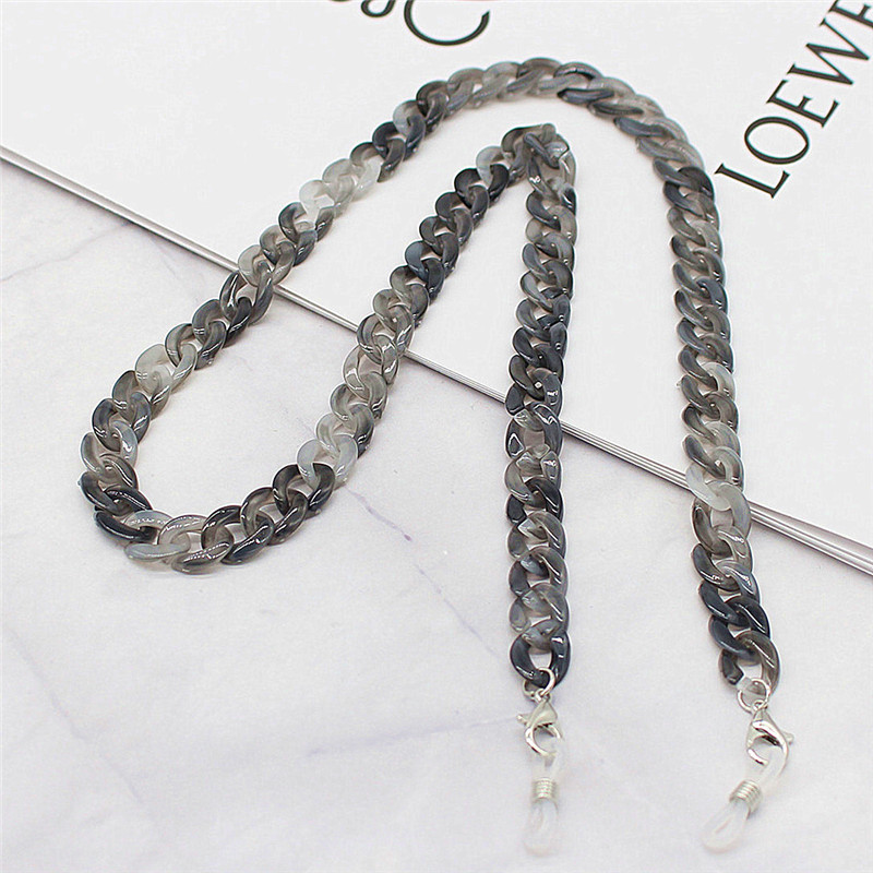 Fashion Style Fashion Gradient Color Arylic Unisex Glasses Chain