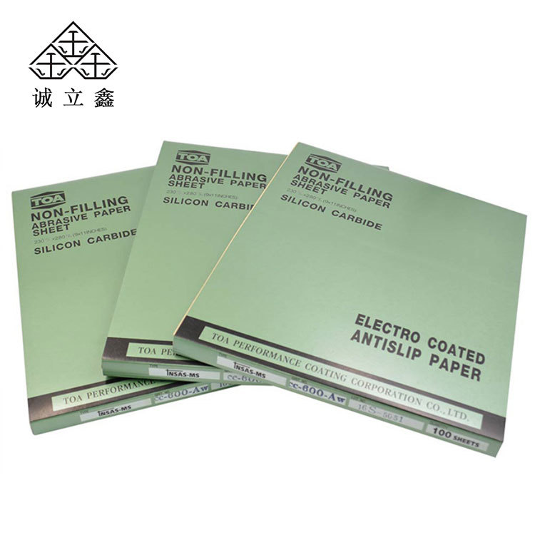 专业供应泰国高品质TOA干砂纸 碳化硅抛光研磨五金磨具