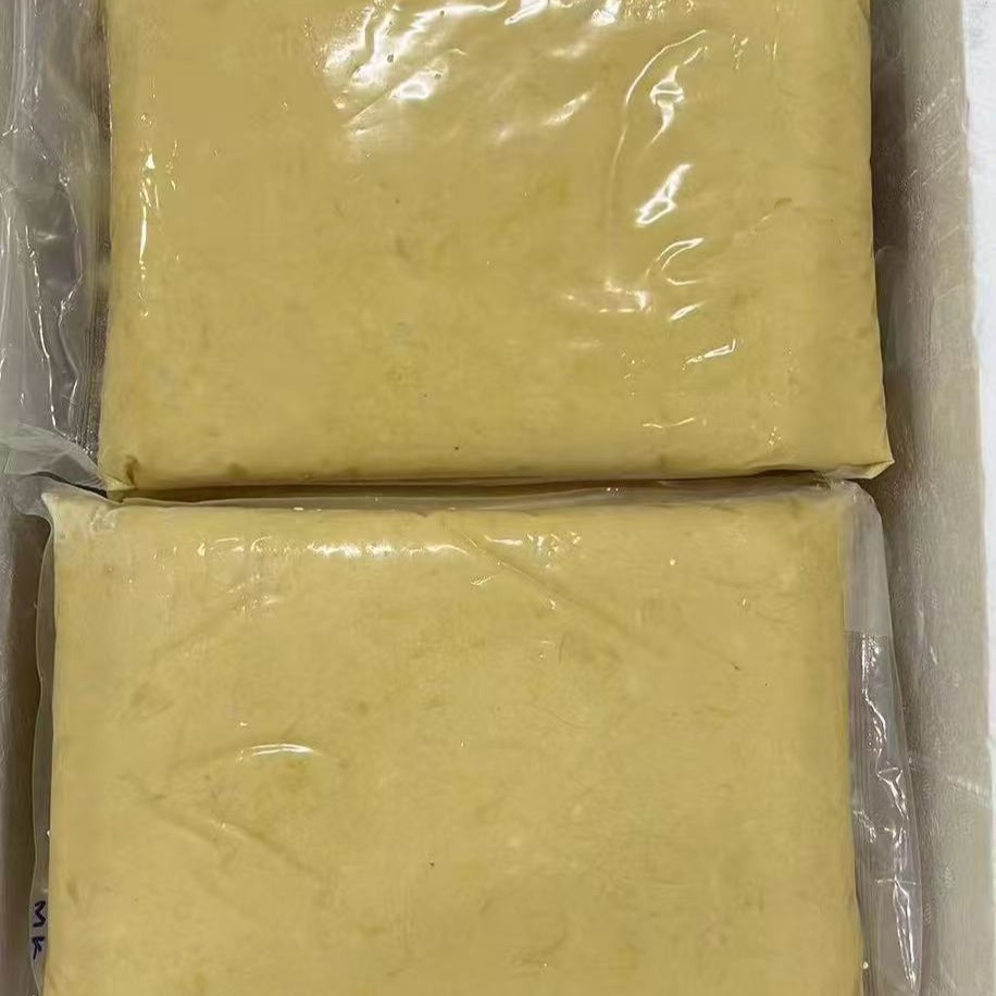 泰国金枕头榴莲泥10斤大果冻品商用批发冷冻金枕头榴莲泥