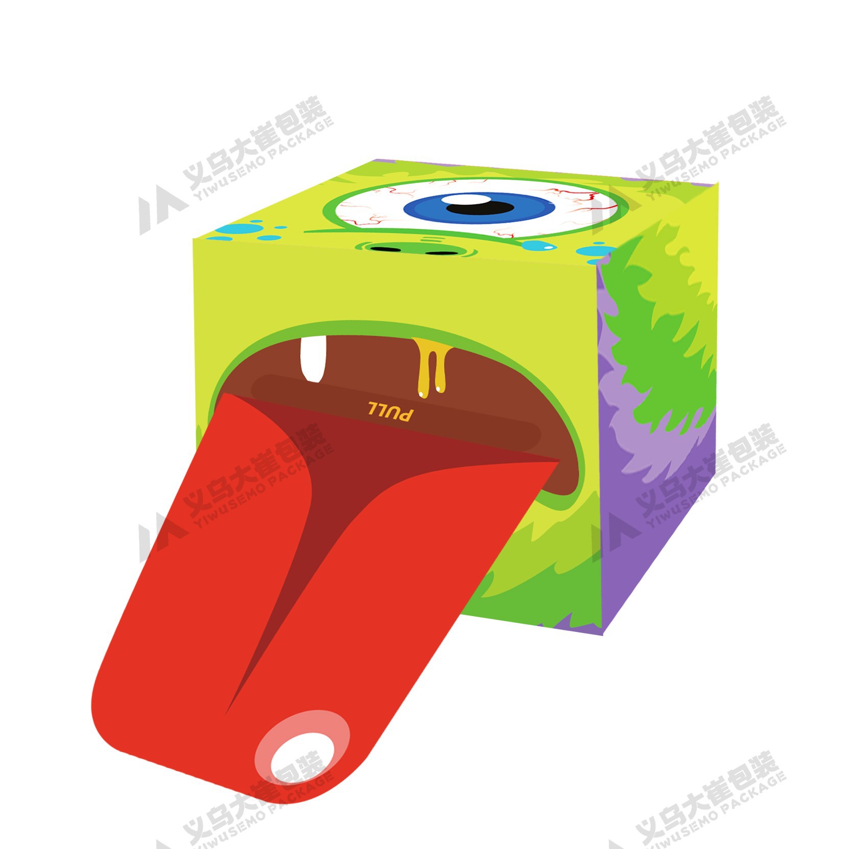 스팟 그린 털복숭이 선물 상자 17