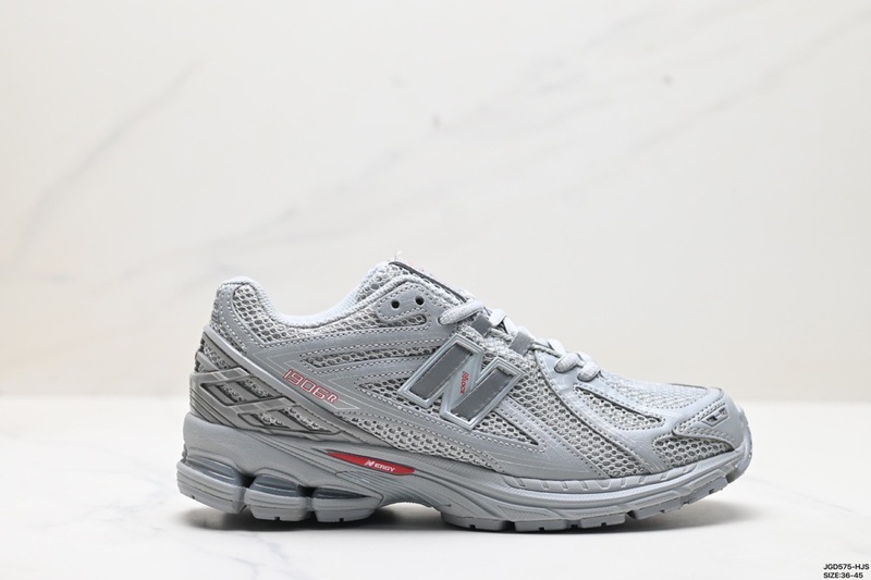 莆田靴ピュアオリジナル NB1906 液体シルバー全志賢同じスタイルの男性と女性のレトロカップルジョギングスポーツお父さん靴|undefined
