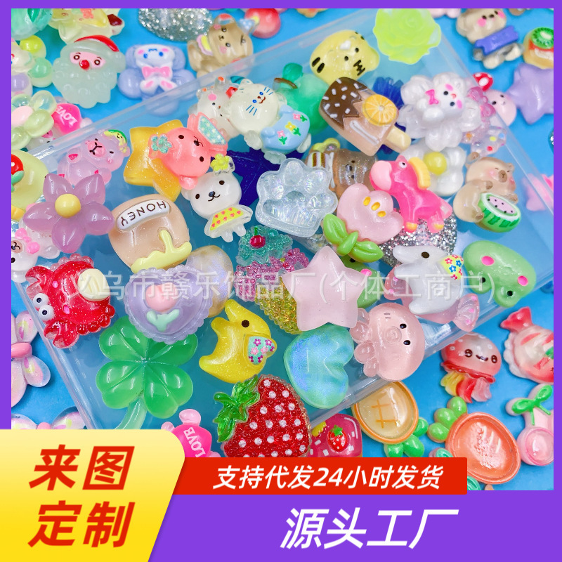 Slime Resin Accessories Cross-Border Mixed Styles Cartoon Flowers Marine Animals Manufacturers Can Label Decorative Accessories Wholesale Slime Resin Accessories Cross-Border Mixed Styles Cartoon Flowers Marine Animals Manufacturers Can Label Decorative Accessories Wholesale