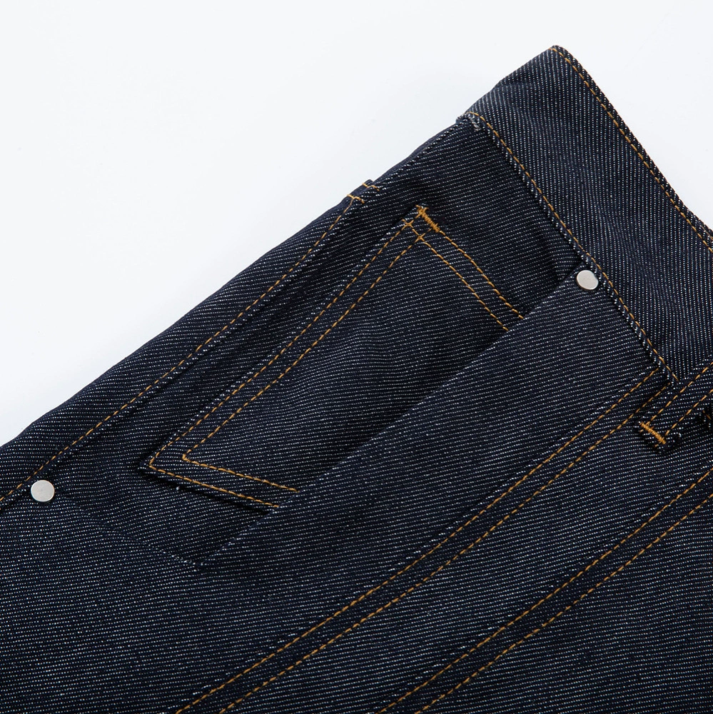 Three dimensional blue jeans, American style, slim fit