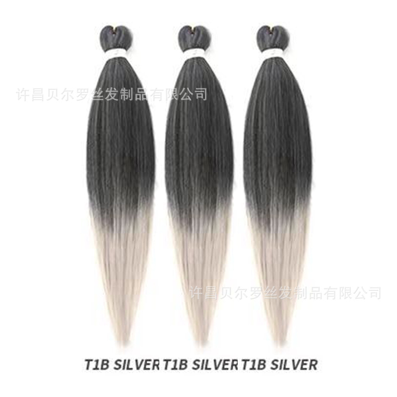 Kit de 3 pelucas EZ Braid – cabello synthetic, colores sólidos/degradé