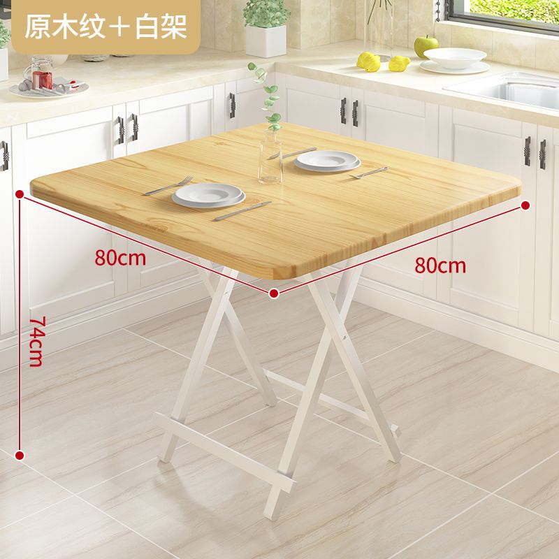 Mesa de comedor retráctil de casa de alquiler pequeña simple y portátil mesa de negociación doméstica multifuncional económica mesa plegable image 21