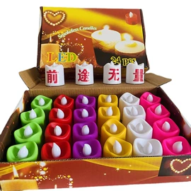 蜡烛灯;蜡烛;塑料盒