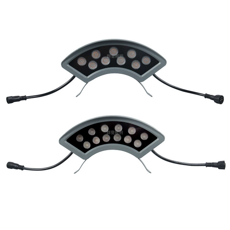 Производитель источника света для муниципального инженерного освещения, водонепроницаемый светодиодный светильник 9W 12W для плитки и гофрированного материала, с возможностью свободного соединения, светильник для обхвата деревьев.