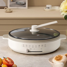 电饼铛加深加大烙饼锅水煎包烙饼锅烤面煎饼不粘电煎锅火锅一体