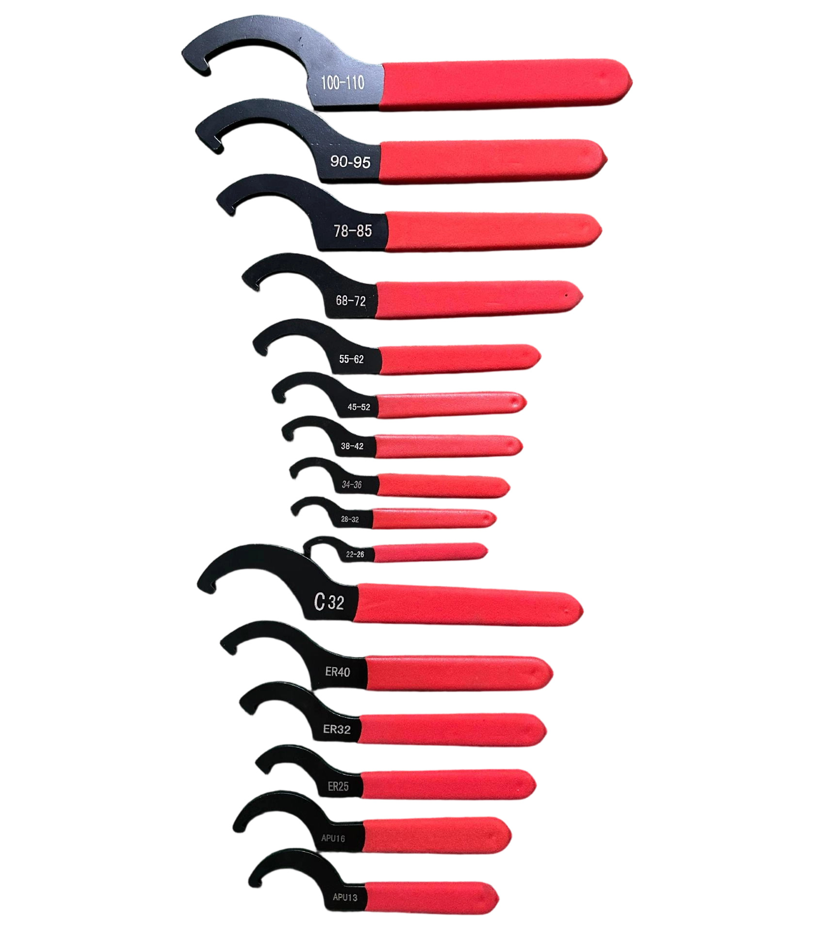 C형 공작기계 + ER형 공작기계 싱글 헤드 구형 16개 세트