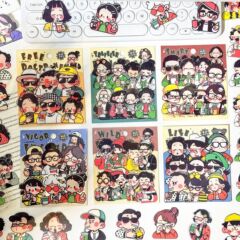 元气达人pet贴纸可爱卡通创意diy手机壳水杯文具装饰贴素材小贴画