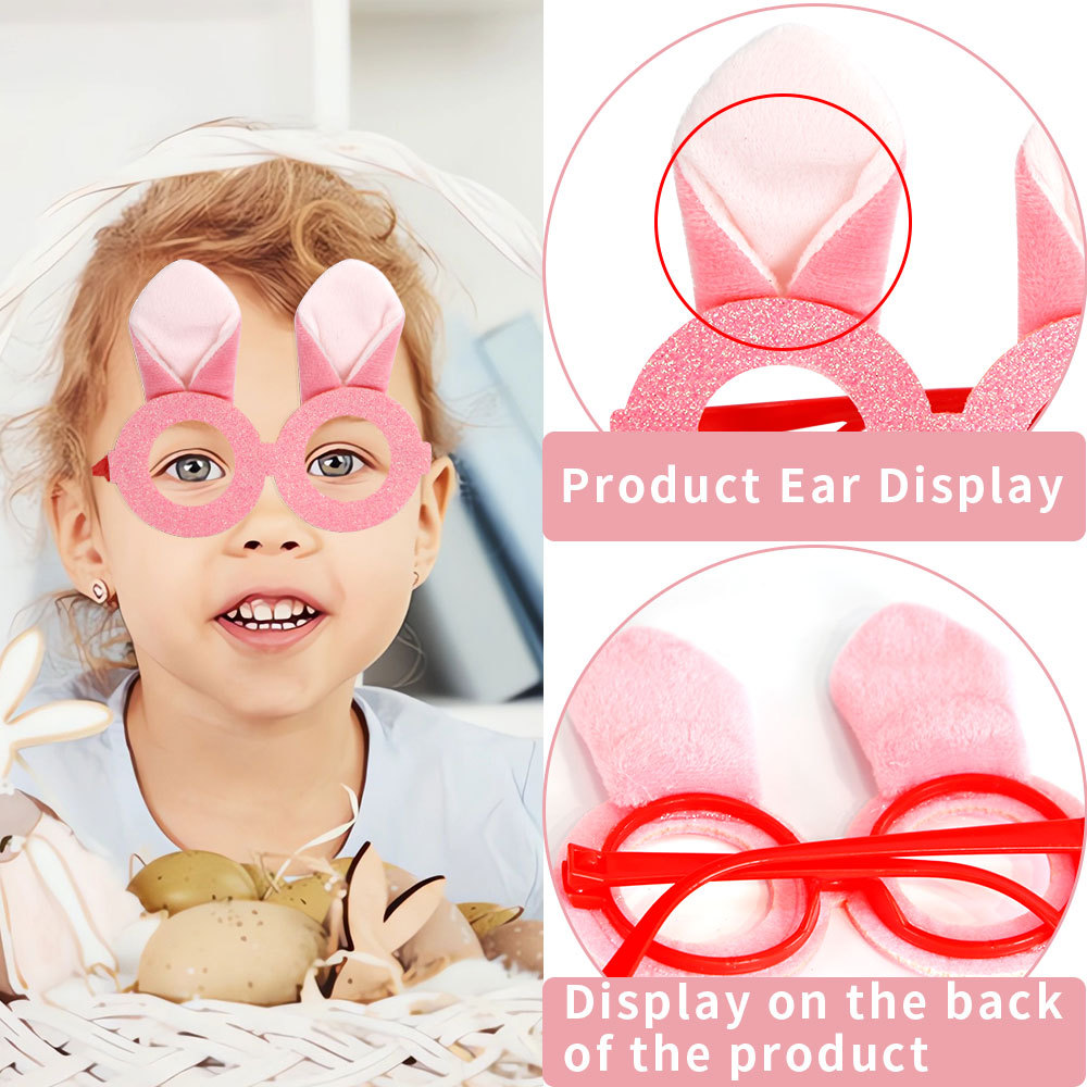 Nuevas gafas de conejo jardín de infantes accesorios de decoración espectáculo infantil festivo creativo orejas de conejo marco de gafas