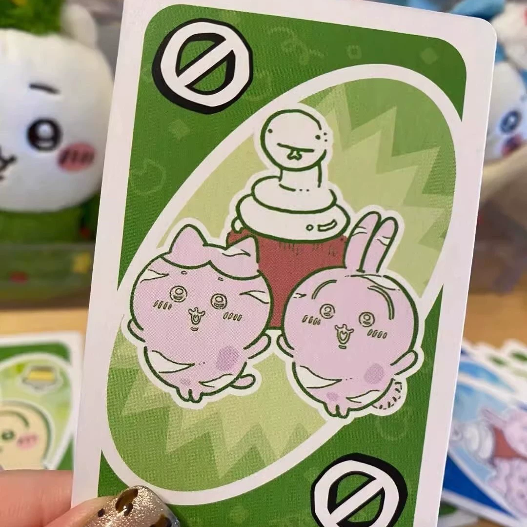 Настольная игра chikawa UNO спецвыпуск, милые бумажные карты для вечеринок, коллекционный набор