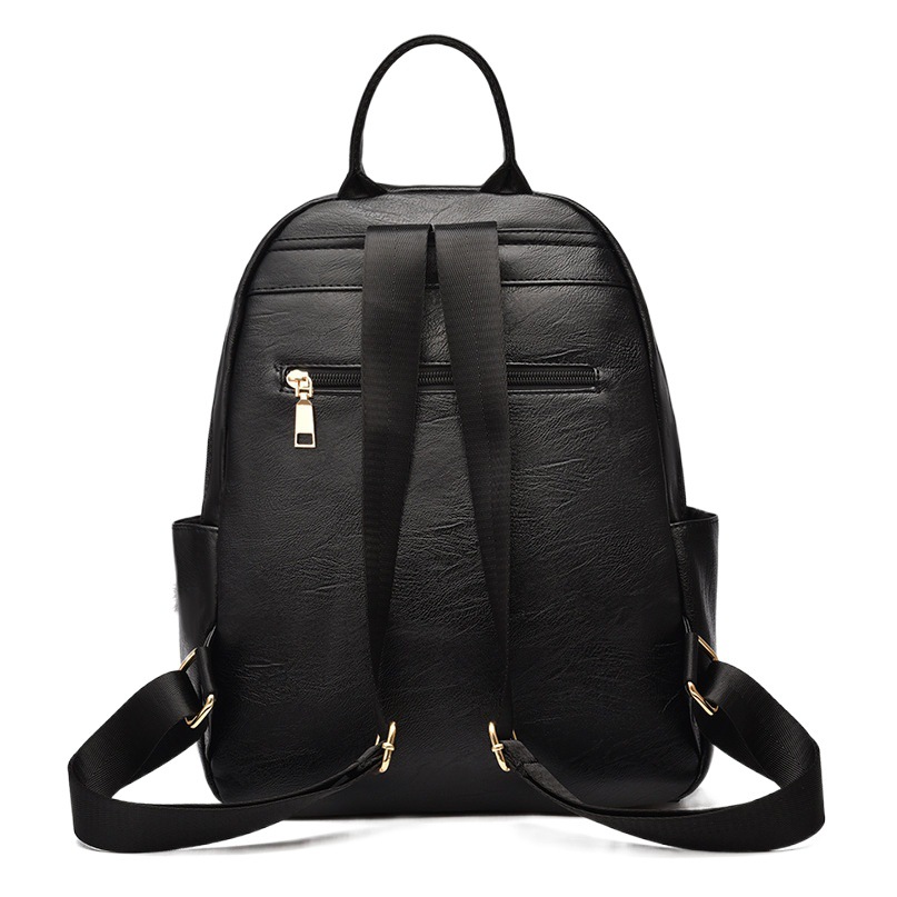 [Mochila transfronteriza] 2023 nuevo estilo coreano de moda de cuero de las mujeres mochila de viaje de gran capacidad mochila de moda
