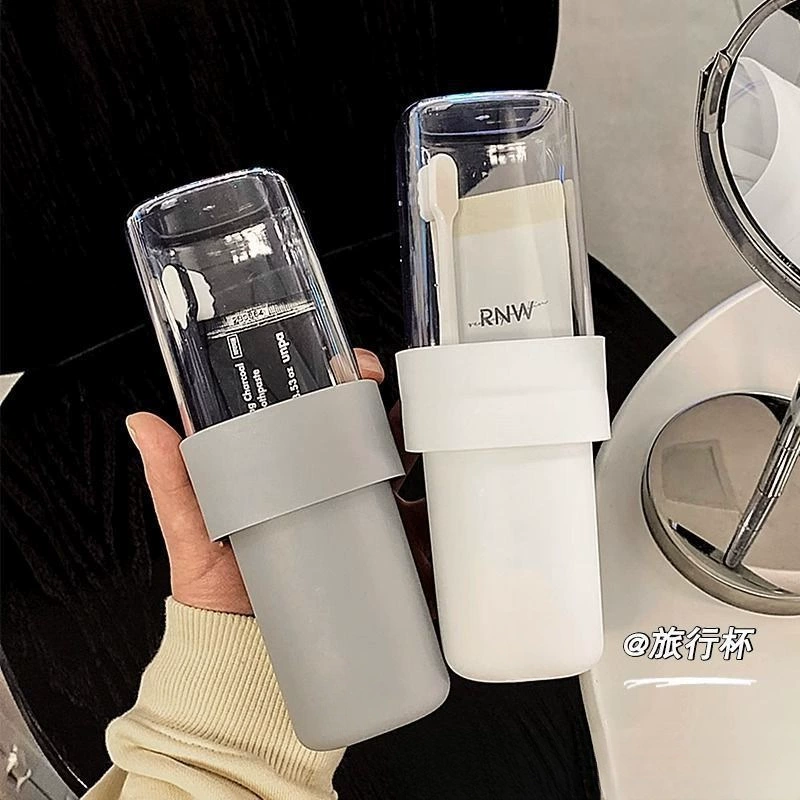 Set for traveling, toothbrush for home use, handheld storage box, mouthwash, simple and elegant design