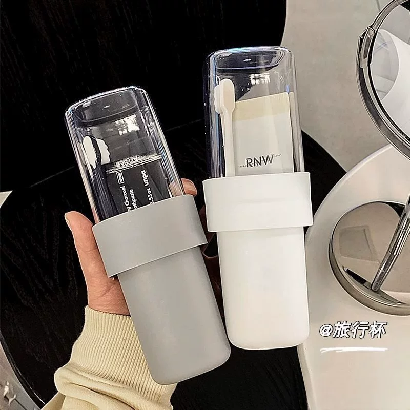 Set for traveling, toothbrush for home use, handheld storage box, mouthwash, simple and elegant design